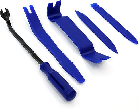 5PCS Auto Trim Removal Tool Kit - No Scratch Plastic Pry Tool Kit - Car Trim Removal Tool Kit for Car Audio, Interior, Exterior, Doors Panel, Instrument Panel in Saudi Arabia