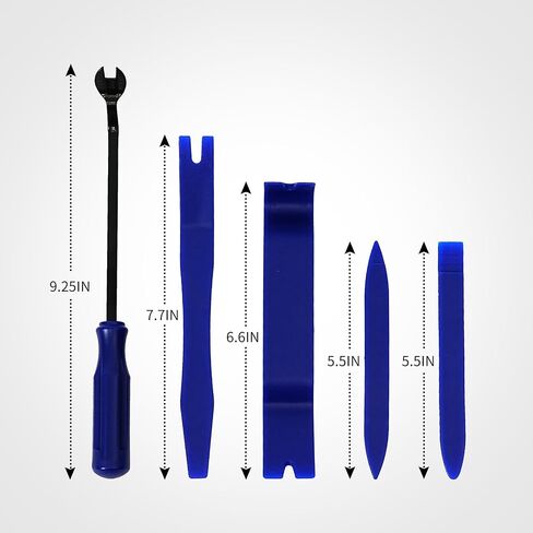 5PCS Auto Trim Removal Tool Kit - No Scratch Plastic Pry Tool Kit - Car Trim Removal Tool Kit for Car Audio, Interior, Exterior, Doors Panel, Instrument Panel in Saudi Arabia