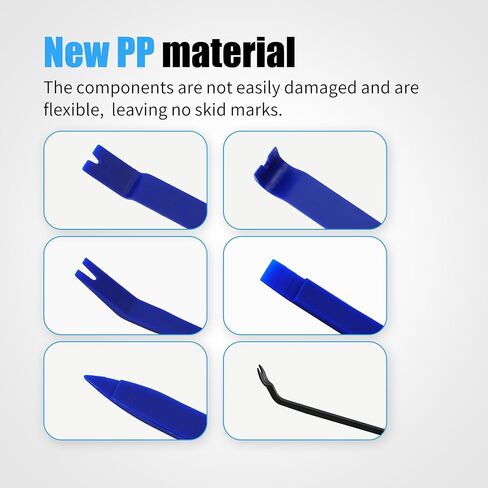 5PCS Auto Trim Removal Tool Kit - No Scratch Plastic Pry Tool Kit - Car Trim Removal Tool Kit for Car Audio, Interior, Exterior, Doors Panel, Instrument Panel in Saudi Arabia