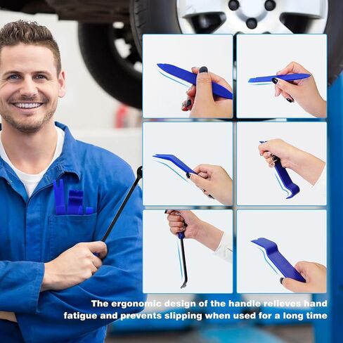 5PCS Auto Trim Removal Tool Kit - No Scratch Plastic Pry Tool Kit - Car Trim Removal Tool Kit for Car Audio, Interior, Exterior, Doors Panel, Instrument Panel in Saudi Arabia