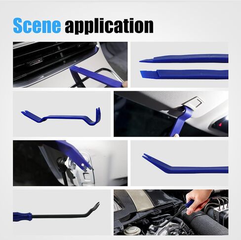 5PCS Auto Trim Removal Tool Kit - No Scratch Plastic Pry Tool Kit - Car Trim Removal Tool Kit for Car Audio, Interior, Exterior, Doors Panel, Instrument Panel in Saudi Arabia