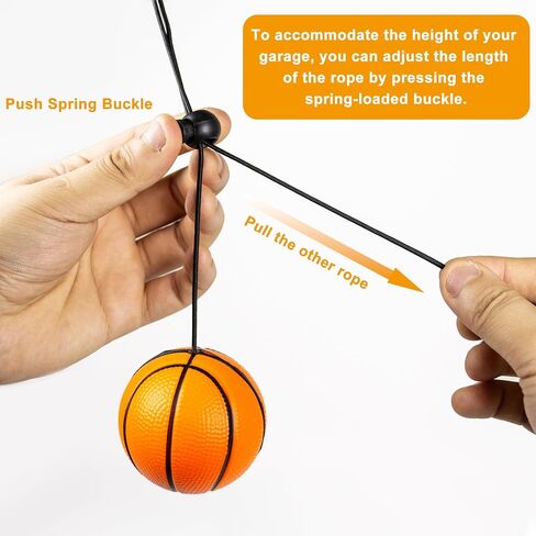 4 Pack Garage Parking Aid,Garage Car Stop Indicator,Garage Parking Assist Stop Ball,Parking Ball Guide System,Double Car Parking Aid with Telescopic Adjustable Length(Basketball+Soccer Shape) in Saudi Arabia