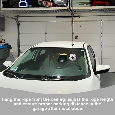 4 Pack Garage Parking Aid,Garage Car Stop Indicator,Garage Parking Assist Stop Ball,Parking Ball Guide System,Double Car Parking Aid with Telescopic Adjustable Length(Basketball+Soccer Shape) in Saudi Arabia