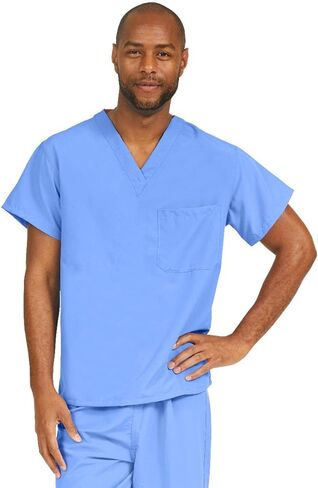 Medline 810NNTM-CA PerforMAX قطعة علوية قابلة للعكس بجيب واحد، ANG-CC، أخضر ضبابي، متوسط in Saudi Arabia