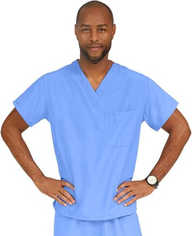 Medline 810NNTM-CA PerforMAX قطعة علوية قابلة للعكس بجيب واحد، ANG-CC، أخضر ضبابي، متوسط in Saudi Arabia