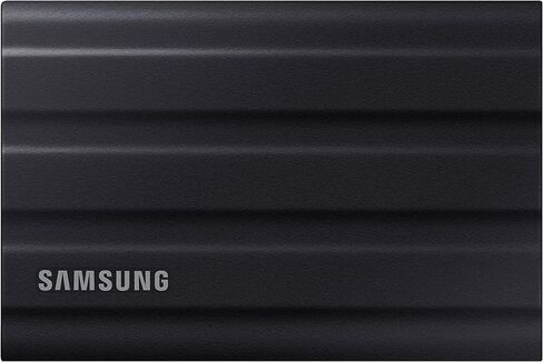 Samsung T7 Shield Portable SSD 1TB, USB 3.2 Gen 2, Up to 1,050 MB/s | Rugged, IP65 Water Resistant, External Solid State Drive for Photographers, Content Creators and Gaming (MU-PE1T0S/AM), Black in Kuwait