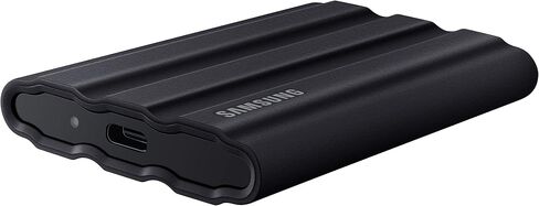 Samsung T7 Shield Portable SSD 1TB, USB 3.2 Gen 2, Up to 1,050 MB/s | Rugged, IP65 Water Resistant, External Solid State Drive for Photographers, Content Creators and Gaming (MU-PE1T0S/AM), Black in Kuwait