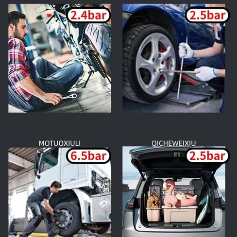 منفاخ إطارات رقمي مع مقياس ضغط 250 رطل لكل بوصة مربعة لشاحنة سيارة الدراجة in Kuwait