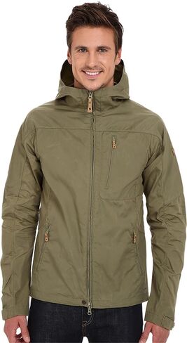 Fjällräven Sten Jacket Coats for Men - Wind and Water Resistant, Fixed Hood Designed to Fit, and Adjustable Tabs at Cuffs Indigo Blue LG One Size in Saudi Arabia
