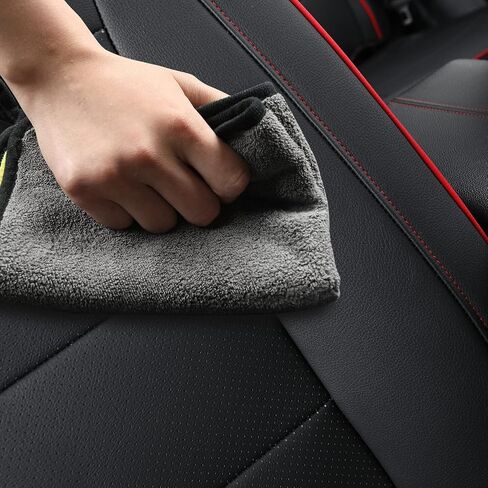 Terrain Seat Covers, fit for 2018-2024 GMC Terrain SLE SLT Denali AT4 SL 4dr SUV, Water Proof Faux Leather(Full Set, Black&Red) in Saudi Arabia