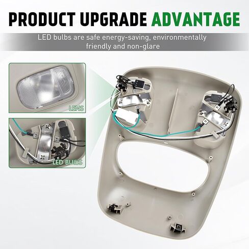 وحدة تحكم علوية، غطاء مصباح قراءة خريطة القبة مناسب لـ 2002-2008 Dodge Ram 1500، 2003-2009 Dodge Ram 2500 3500، 2008-2010 Dodge Ram 4500 5500 Relaplace # 1DK78BD1AA in Kuwait