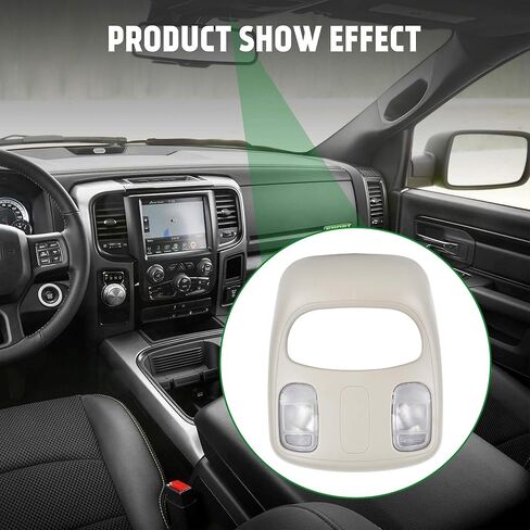 وحدة تحكم علوية، غطاء مصباح قراءة خريطة القبة مناسب لـ 2002-2008 Dodge Ram 1500، 2003-2009 Dodge Ram 2500 3500، 2008-2010 Dodge Ram 4500 5500 Relaplace # 1DK78BD1AA in Kuwait