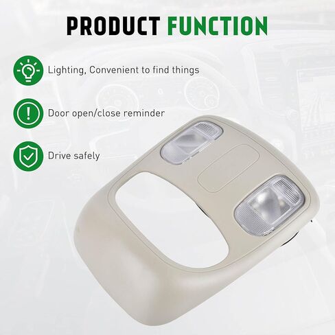 وحدة تحكم علوية، غطاء مصباح قراءة خريطة القبة مناسب لـ 2002-2008 Dodge Ram 1500، 2003-2009 Dodge Ram 2500 3500، 2008-2010 Dodge Ram 4500 5500 Relaplace # 1DK78BD1AA in Kuwait