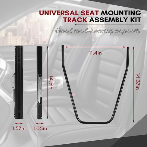 مسار منزلق لمقعد السيارة العالمي، مجموعة دعامات قفل مزدوجة متوافقة مع NRG Sparco، ومعظم مجموعات تركيب قضبان المقعد بعد البيع in Kuwait