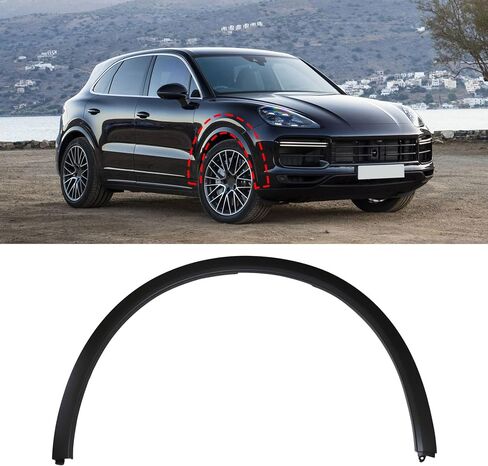 Front Right Side Wheel Arch Fender Molding Flare Trim 958559728209B9 Compatible with Porsche Cayenne 2011-2019 Replace 958-559-728-20-9B9 in Saudi Arabia