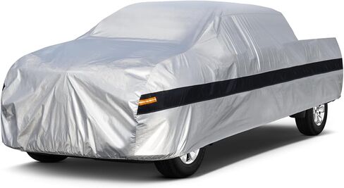 10 Layers Truck Cover Waterproof All Weather. Pickup Truck Cover Rain Snow UV Dust Protection. Length: 230-242 inches, Universal Fit for Ford F150 Chevy Silverado Dodge Ram 1500. in Saudi Arabia