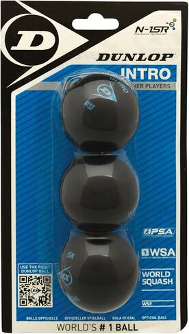 DUNLOP Squash Balls Intro Blue, for Beginners and Hobby Players – Fast Speed in Saudi Arabia