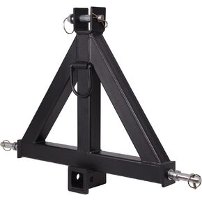 3 Point 2" Receiver Heavy Duty Trailer Hitch with - Category 1 Tractor Drawbar Hitch Adapter for Kubota, John Deere, BX, LM25H, WLM Tractor, NorTrac, Yanmar, Kioti, Cat