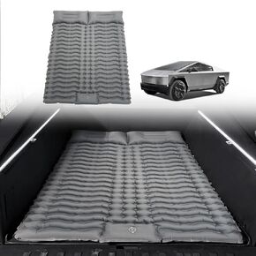 BestEvMod Truck Bed Air Mattress Camping Compatible with Cybertruck 2023 2024 Accessories Pickup Air Bed Custom Fit with Built in Pump & Carry Bag Bed Back Seat Air Mattress Travel Vacation Camping