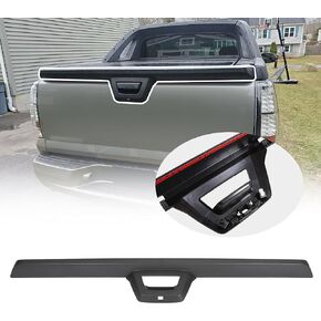 ECOTRIC Tailgate Cap Cover Top Molding Trim Spoiler Compatible with 2007-2013 Chevy Chevrolet Avalanche & Cadillac Escalade EXT W/Camera Hole