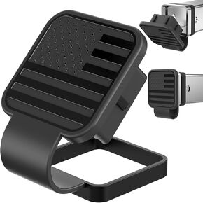 Hitch Cover Fits for 2-inch Hitch，Trailer Hitch Cover Tube Plug Insert, Car Exterior Accessories, Receiver Tube Hitch Plug （BLACK）