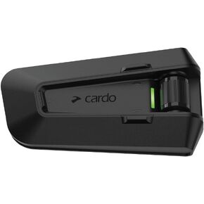 CARDO PACKTALK PRO Motorcycle Helmet Communication System Intercom, Crash Detection, Auto On/Off, Air Mount, 45mm Speakers