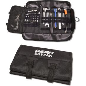 Greantour Tool Pack, Tool Organizer Wrench Pack, Motorcycle Small Tool Pack, Off road Bicycle Harley UTV Motorcycle Accessories (Tools Not included) - Black