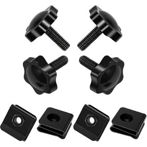 Amazicha Saddlebag Locks Screw Theft Deterrent Saddle Bag Mounting Bolts Black for Harley Davidson Touring Street Glide,Electra Glide, Road Glide, Road King 1988-2024