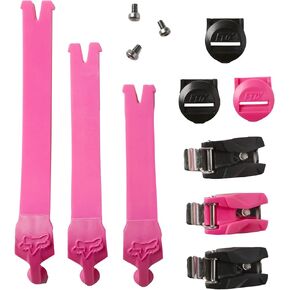 Fox Racing Unisex-Child COMP Boot Strap KIT/Buckle/Strap Pass - Buckle,Black/Pink,One Size