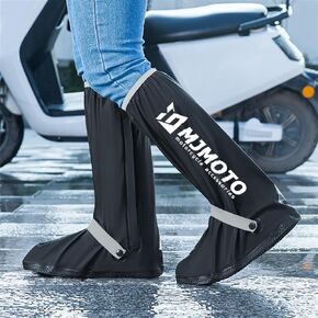 High Tube Motorcycle Rain Shoe Covers Creative Waterproof Reusable Motorcycle Cycling Bike Rain Boot Rainproof Shoes Cover (X-Large)