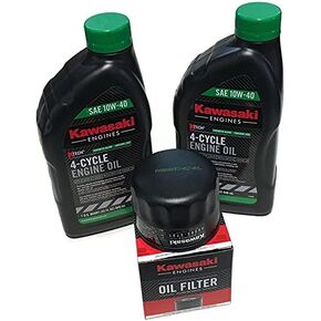 Oil Change Kit fit's Some Kawasaki 99969-6296 49065-0721 49065-7007 10W40 Synthetic Blend
