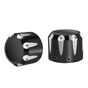 CNC Axle Nut Covers, Front Axle Caps Compatible for Harley Davidson Touring Street Glide Road Glide Road King Dyna Sportster Softail Heritage 2002-2024