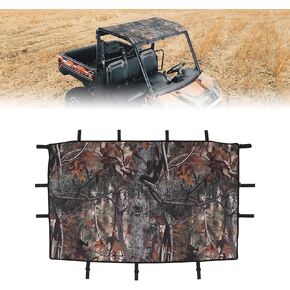KEMIMOTO 3-Seat Camo Canvas Roof Top Compatible with Polaris Ranger XP 1000/1000/ XP 900 Accessories