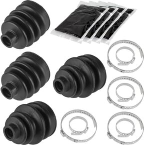 Caltric 2 Front Inner Outer Axle CV Boot Kit Compatible with Honda TRX350FE TRX350FM Rancher 2000-2005