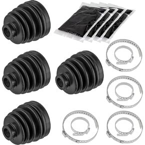 Caltric 2 Rear Axle Inner And Outer CV Boot Kits Compatible with Polaris Sportsman 500 4X4 HO 1999-2005
