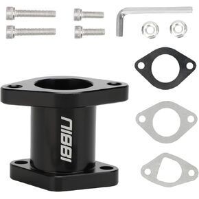 NIBBI Predator 212 intake manifold,for Coleman,Predator 196cc 212cc 224cc Engine Performance Parts,fit for Coleman ct200u bt200x Go Kart Mini Bike（Black）