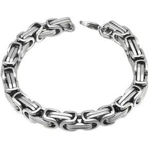SXXGW Dragon Bracelet for Men Silver Bracelet Vintage Punk Stainless Steel Bracelet for Men Dragon Link Chain Bracelets