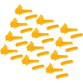 Motoforti Universal Tire Changer Demount Head Plastic Insert, Plastic, Yellow, 12 Set