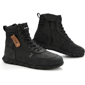 ILM Motorcycle Leather Shoes for Men Waterproof Anti-Slip Leather with Ankle Support Riding Street Shoes Model UB305