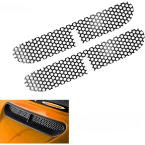 Mesh Fairing Intake Vent Screen Grill Cover Fits for Harley Davidson Touring Street Glide Electra Glide Tri Glide FLHX FLHTK 2014-2023, Black,2 PCS