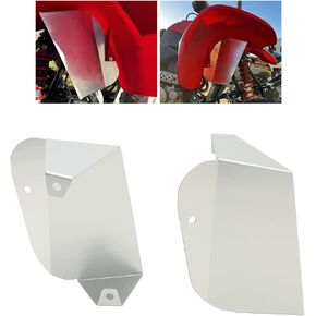 KUAFU Air Shrouds Compatible with 1993-2004 Honda TRX 400EX Air Engine Cooler Scoop Kit W/6 Bolts Silver Aluminum
