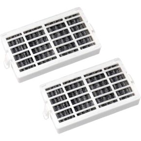 HQRP 2-pack Refrigerator Air Filter compatible with Whirlpool FreshFlow W10311524 AIR1, W10335147, W10315189, 2319308 Replacement