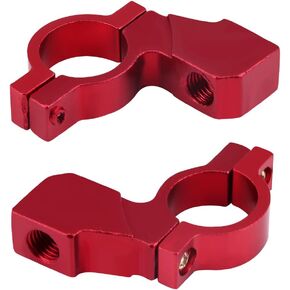 10mm Motorcycle Rearview Mirror Bracket, 5 Colors Handlebar Mount Mirror Adapter Holder Clamp Rearview Mirror Holder(Red) Motorcycle Mirror