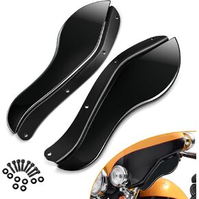 PBYMT Fairing Air Deflectors Side Wings Windshield Adjustable Wind Deflectors Compatible for 1996-2013 Harley Electra Glide Street Glide Trike Glide