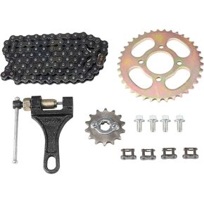 420 Rear Sprocket 37 Tooth,96L Chain,Front Sprocket 14T Kit for The ATV 70 90 110 125CC Quad Bike Motorcycle