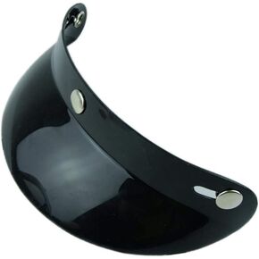 VCOROS Helmet Peak Shield Open Face Retro Motorcycle Helmet Sun Shade Protector Black Peak Shield
