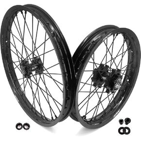 KKE 19''x16'' Spoked Wheels Hubs For Surron Light Bee X 2019-2023 eBike Dirtbike Wheel Set Black hubs rims