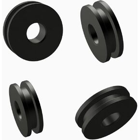 Replacement Detachable Windshield Bushing Grommets for Harley Road King Softail FLHR and Heritage Models, Black, Craft-0j-001-b