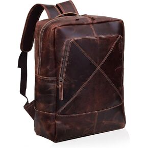 Vintage Couture Premium Leather Laptop Backpack for Men and Women - Stylish, Durable, and Versatile Business & Travel Bag
