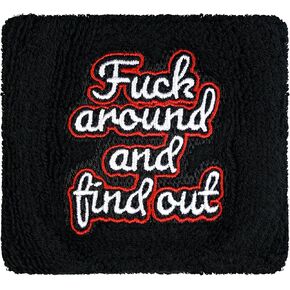 Brake Fluid Reservoir Cover Sock for Motorcycles, Sporbikes and Gifts by Moto Loot (F Around and Find Out)